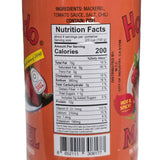 Hokkaido Mackerel in Tomato Sauce Chili-Hot & Spicy Flavor (Orange Big) 15 Oz (425 g)