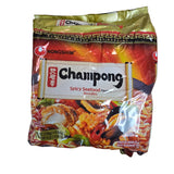 Nongshim Champong Spicy Seafood Noodle (4 x 4.58 Oz)