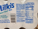 Lotte Milkis Melon Carbonated Drink 8.45 fl oz (250 ml) Pack of 6