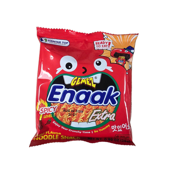 Gemez Enaak Mie Snack Crunchy Noodle Chili  Flavor 30 g