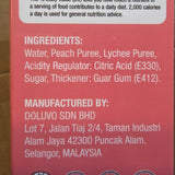 Popsmalaya Ice Bars Lychee Peach  6 x 45 ml
