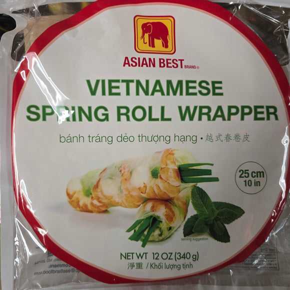 Asian Best Vietnamese Spring Roll Wrapper Size 25 cm - 17.6 Oz