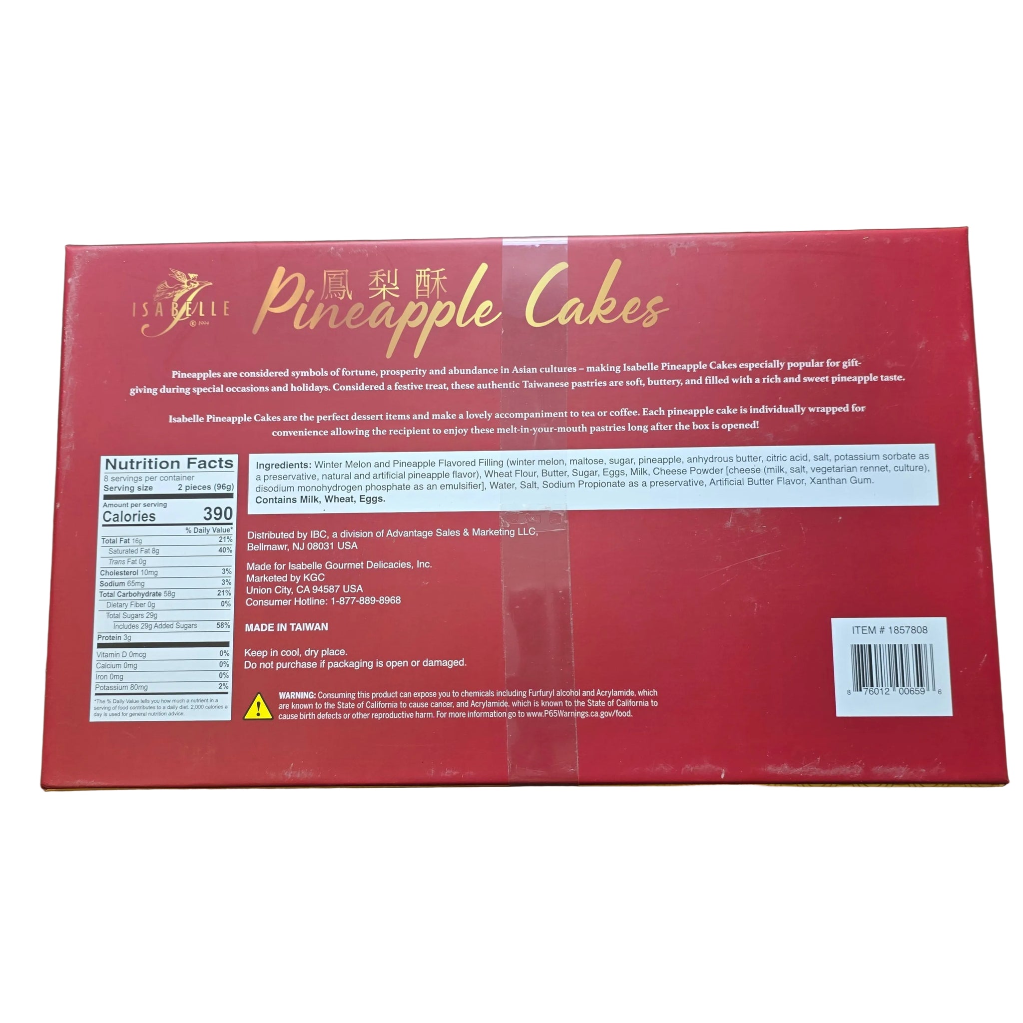 Isabelle Pineapple Cakes 27.1 oz (768g) – Aneka Market
