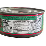 Oriental Mascot Mackerel  in Hot Tomato Sauce 15 oz (Oval)