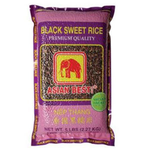 Asian Best Black Sweet Rice 5 lbs (Glutinous/Sticky Rice)
