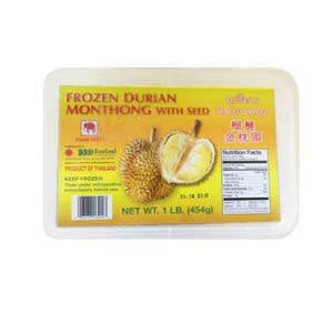 Asian Best Frozen Durian Monthong with Seed 1 lb