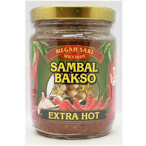 Megah Sari Meat Ball Chili Sauce Extra Hot 250 ml Sambal Bakso