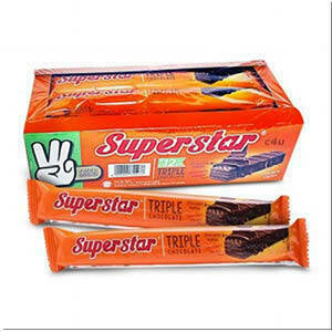 Superstar Chocolate Wafer 1 Box (12 x 18 g)