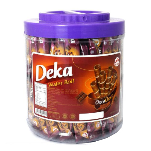Deka Wafer Roll Choco Choco (Jar) (130 x 0.1 oz)
