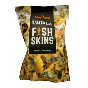 Snakyard Salted Egg Fish Skins Crispy Salmon 5.1 oz