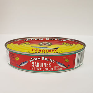 Ayam Brand Sardine in Tomato Oval 15 oz