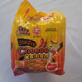 Ottogi Stir Fry Cheese Ramen Spicy (4 x 130 g)