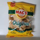 Mac's Chicharrones Fried Pork Skin Original Flavor 1 Oz (28 g)