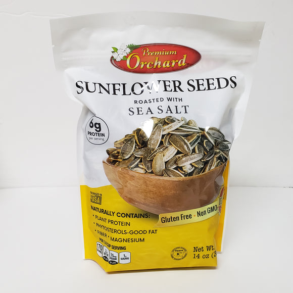 Premium Orchard Sunflower Seeds Roasted with Sea Salt 14 oz