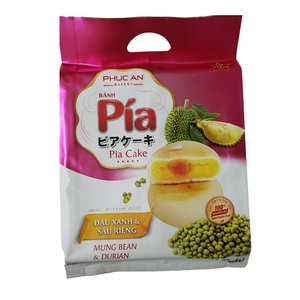 Phuc An Bakery Pia Cake Mung Bean & Durian (4 Packs)