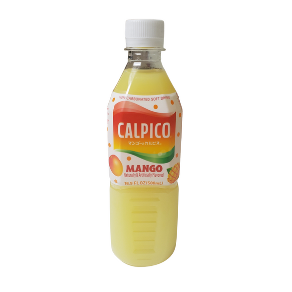 Calpico Japanese Drink Mango Flavor 16.9 Oz