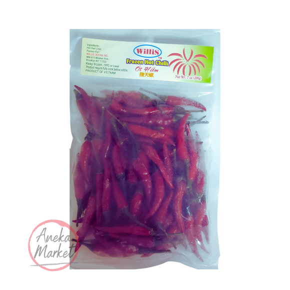 Willis Frozen Fresh Small Red Chili (bag)