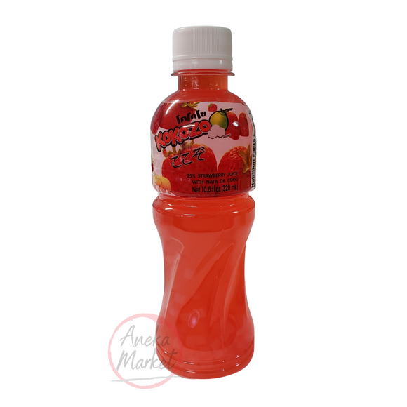 Kokozo Strawberry Juice with Nata De Coco 10.8 oz