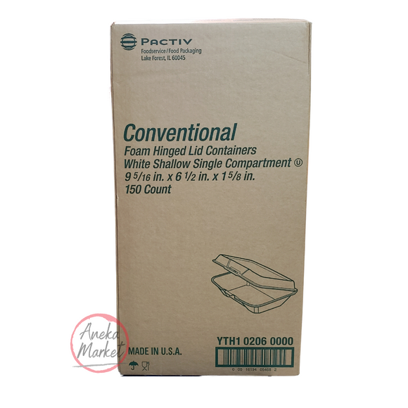 Pactiv 206 Foam 1 Compartment (150 pcs) – Aneka Market