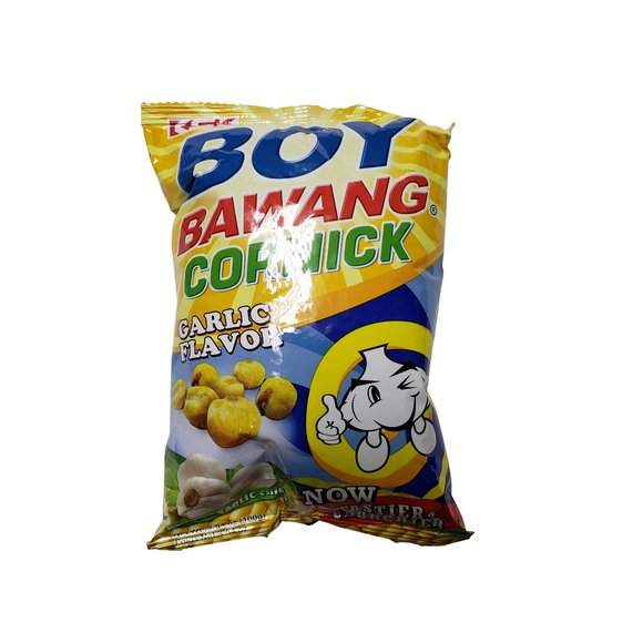 Boy Bawang Cornik (Fried Corn Snacks) Garlic Flavor 3.54 Oz (100 g)
