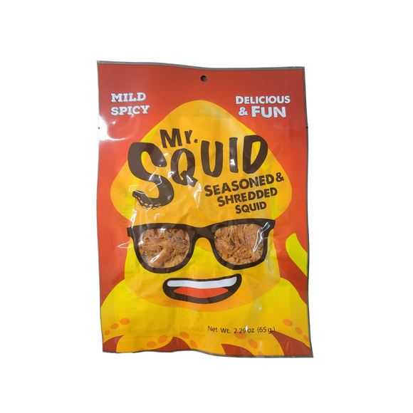 Mr. Squid Seasoned & Shredded Squid Mild Spicy 2.29 Oz