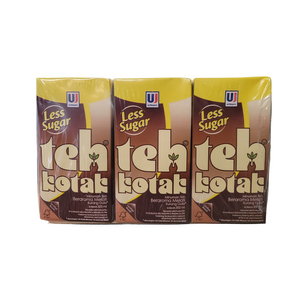UJ Teh Kotak Less Sugar 300 ml (6 pack)
