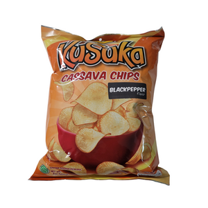 Kusuka Cassava Chips Black Pepper 7 oz