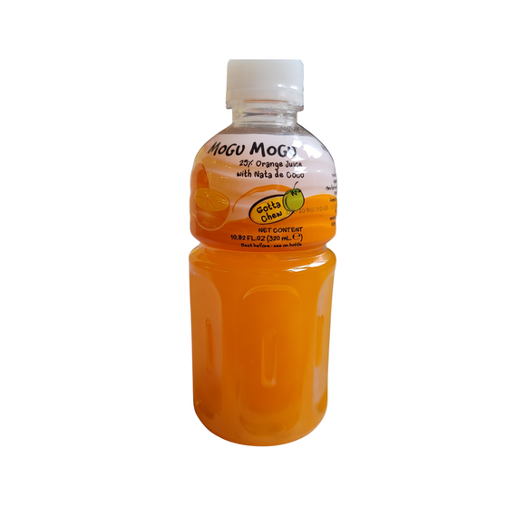 Mogu Mogu  Orange Flavored with Nata De Coco 10.8 Oz