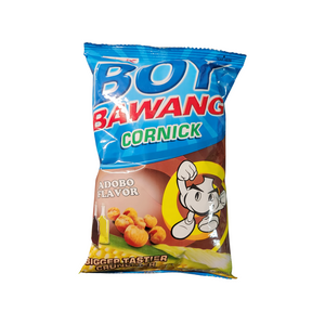 Boy Bawang Cornik (Fried Corn Snacks) Adobo Flavor 3.54 Oz (100 g)