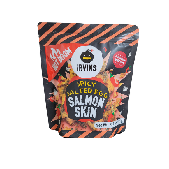 Irvins Salted Egg Salmon Skin Hot Boom 3.7 Oz (105 g)