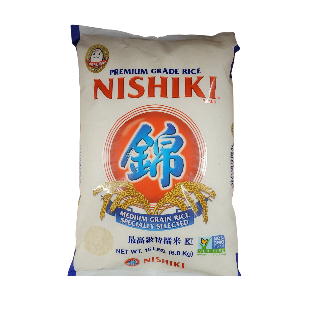 Nishiki Premium Grade Medium Grain Rice 15 lbs – Aneka Market