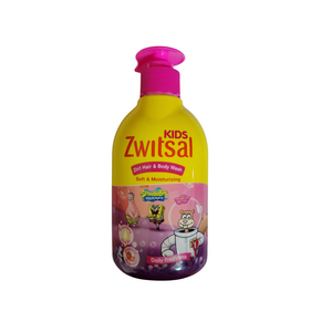 Zwitsal Kids 2 in 1 Hair & Body Wash Pink Soft & Moisturizing 280 ml