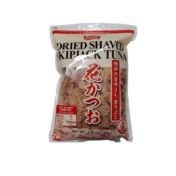 Shirakiku Dried Shaved Skipjack Tuna (Bonito Flakes) 2.82 Oz (80 g)