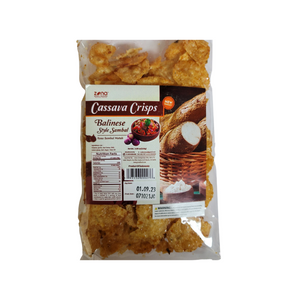 Zona Cassava Crisps Balinese Style Sambal (Sambal Matah) 3.8 Oz (110 g)
