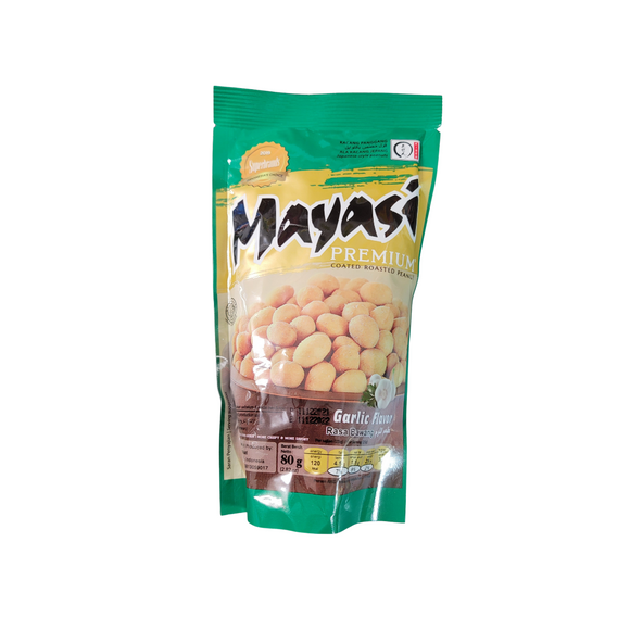 Mayasi Premium Coated Peanut Garlic 80 g