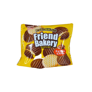 Glico Friend Bakery Chocolate Cream Coated Biscuit 62 g (2.19 Oz)
