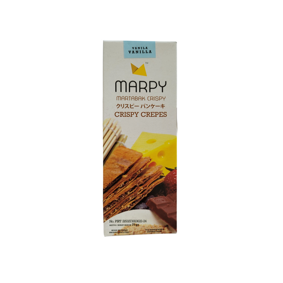 Marpy Crispy Crepes Cookies Vanilla 75 g (Martabak Crispy)