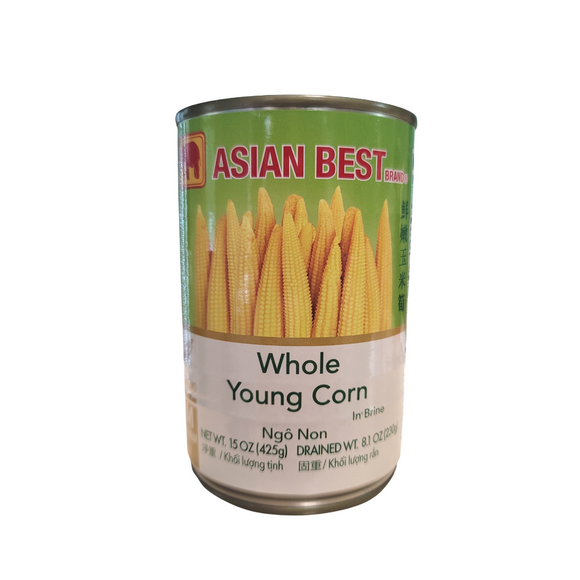 Asian Best Whole Young Corn In Brine 15 oz