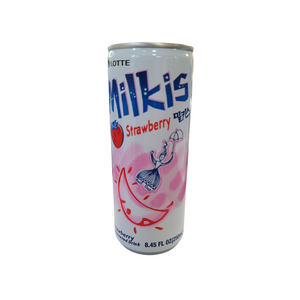 Lotte Milkis Strawberry Carbonated Drink 8.45 fl oz (250 ml)