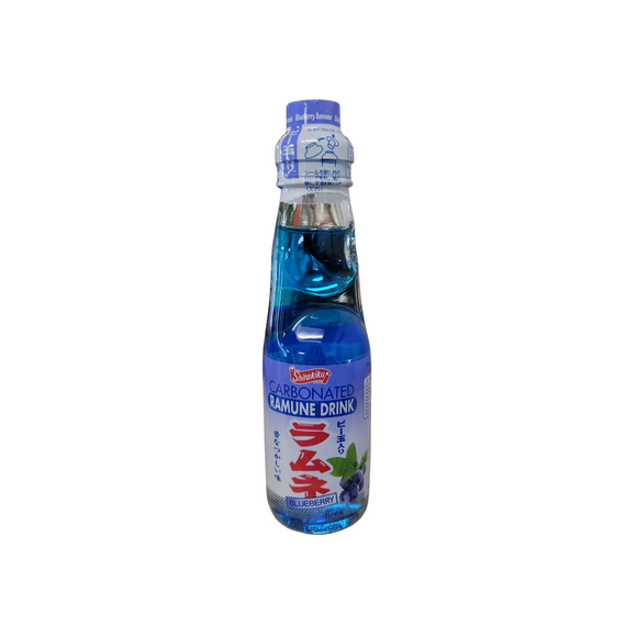 Shirakiku Ramune Soda Blueberry Flavor 200 ml