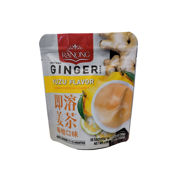 Ranong Instant Ginger Drink Yuzu Flavor  (10 x 10g)