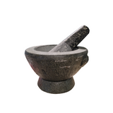 Thai Stone Mortar & Pestle  Inches (Diameter 6.25" - Height  4")