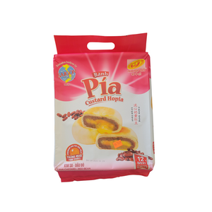 Hopia Cake Banh Pia Lava Custard Red Bean 12 Counts (480 g)