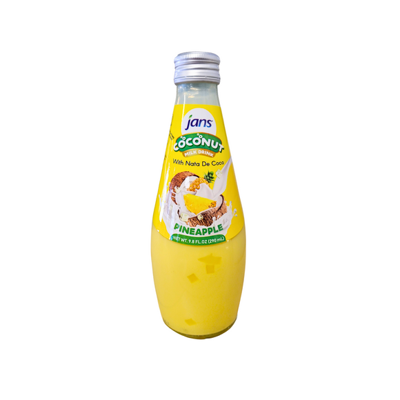 Jans Coconut Milk Drink with Nata De Coco Pineapple 9.8 Oz