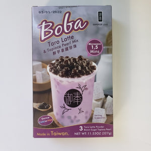 Emperor Boba Taro Tea Latte and Tropical Pearl Mix 11.53 oz