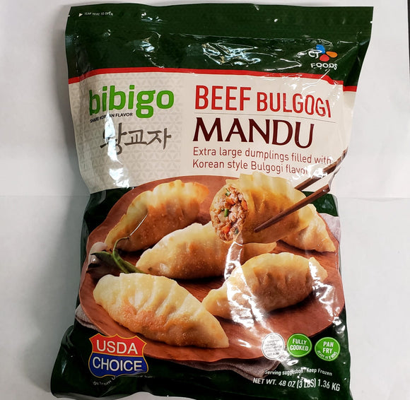 CJ Bibigo Beef Bulgogi Mandu Dumpling 48 Oz (3 lbs)