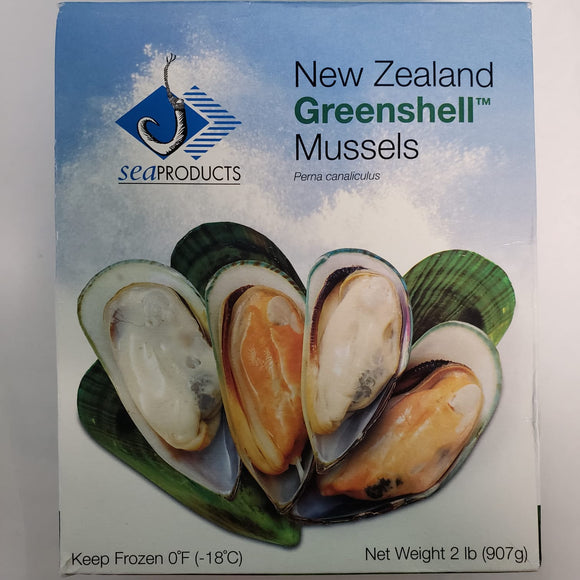 New Zealand Greenshell Mussels 2 lbs (Frozen)