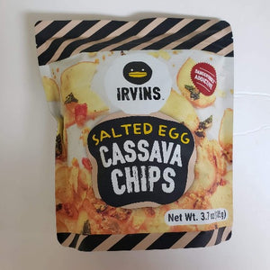 Irvins Salted Egg Cassava Chips 3.7 Oz (105 g)