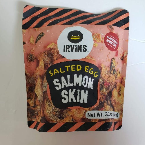 Irvins Salted Egg Salmon Skin 3.7 Oz (105 g)